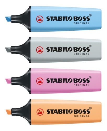 Stabilo Boss Pastel Nuevos Colores 4 Piezas