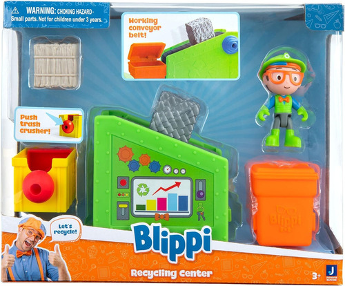 Blippi Set De Juegos Acuario Y Centro De Reciclaje Color Verde lima