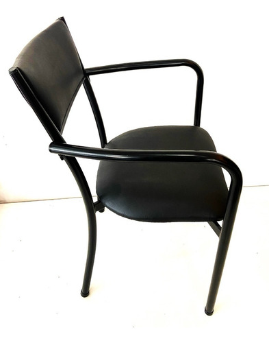 Imagen 3 de 6 de Silla Sillón Eco Cuero Caño Colores Comedor Cocina Diseño