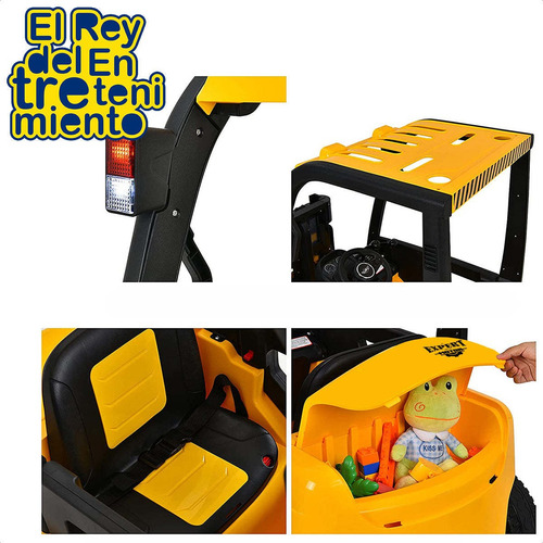 Imagen 2 de 7 de Auto A Batería Elevador Real Con Luz Música Usb El Rey