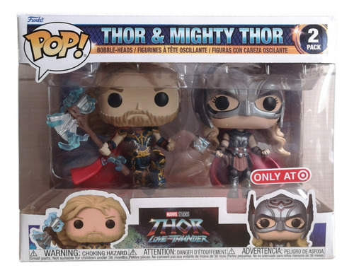 Funko Pop Pack Thor Y Mighty Thor Marvel Love And Thunder