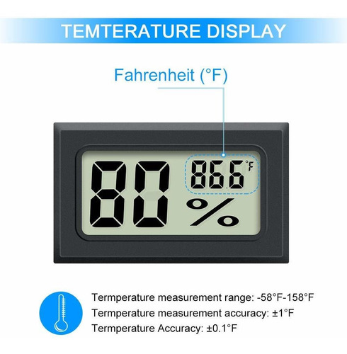 Mini Hygrometer Thermometer 2pcs Mini Digital Humidity Gauge