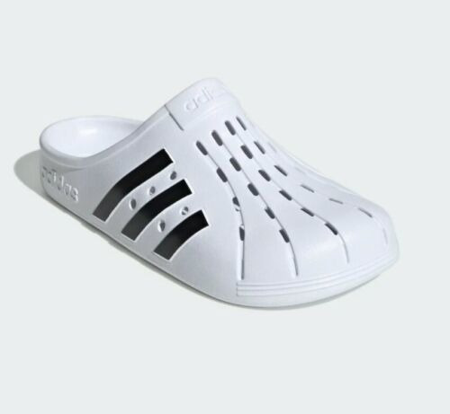 Nuevo adidas Adilette Clog Blanco Hombre Talla 9 Unisex S...