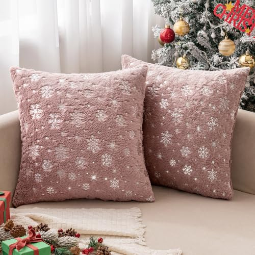 Conjunto De 2 Fundas De Almohada Decorativas Navidad, F...