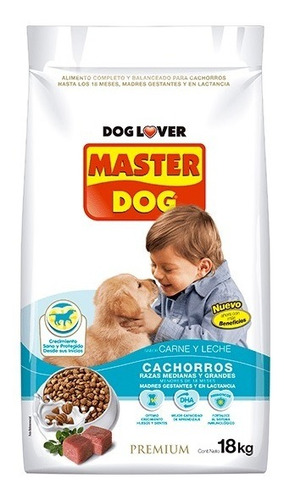 Master Dog Cachorro 18 Kg. Despacho Gratis!! En Santiago