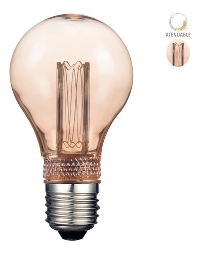 Imagen 3 de 4 de Bombillo Vintage Led, Atenuable, 2,3w, Luz Cálida Tecnolite
