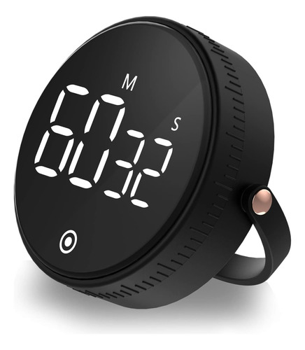 Temporizador Magnético Cronometro Alarma Digital Giratorio