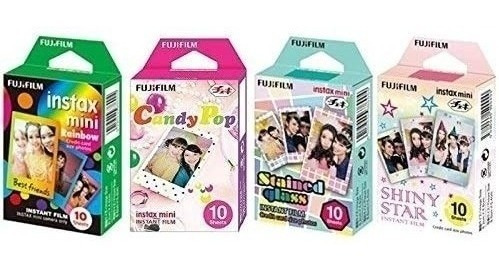 Fujifilm Instax Mini Instant Film Rainbow & Staind Gla Fr2em