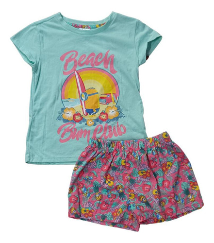 Pijama De Verano Minions - Niñas Diferentes Diseños