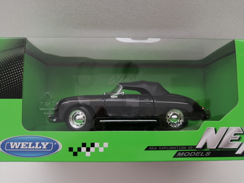 Black Porsche 356a Escala 1 24 Welly 