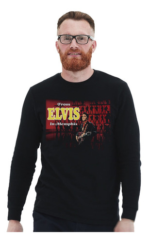 Polera Ml Elvis Presley From Elvis To Memphis Rock Impresión