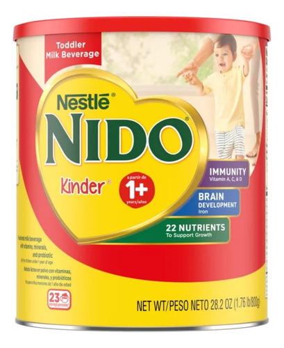 Leche En Polvo Nestlé Nido Kinder 1+ 2.2 Kg