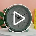 Reloj Despertador Analógico 10 Cm Silencioso Sin Tic Tac Luz