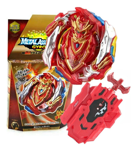  Beyblade 2019 B-129 Cho-z Achilles.dm+ Lançador Corda Lr