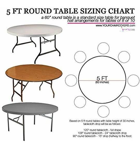 120 Inch Round Crinkle Taffeta Tableclo, 5ft Round Tables