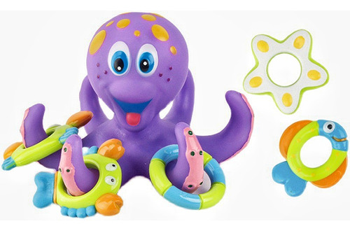 Baby Shower Throwing Hoop Octopus Toy