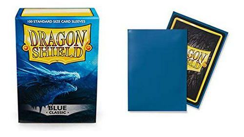 Carpeta Y Funda Para Tarj Dragon Shield Classic Blue Tamaño 