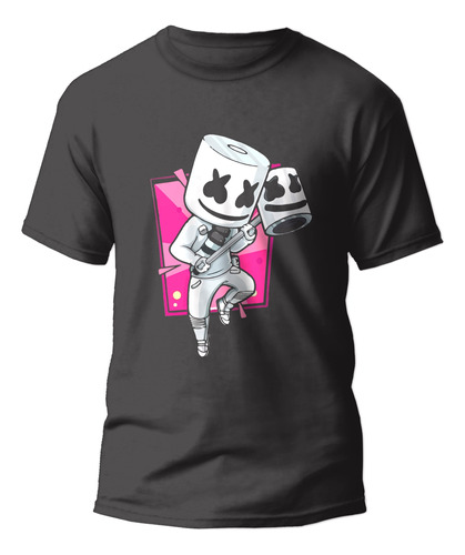 Polera Marshmallo Dj Gamer Niños Niñas Ters Textil