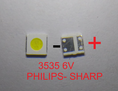 X 100  Led Backlight Modelo 3535 6v  Philips Sharp (nro29)