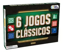 Comprar Jogos Clássicos 6 Em 1 Dama Ludo Xadrez Trilha Dominó- Forca