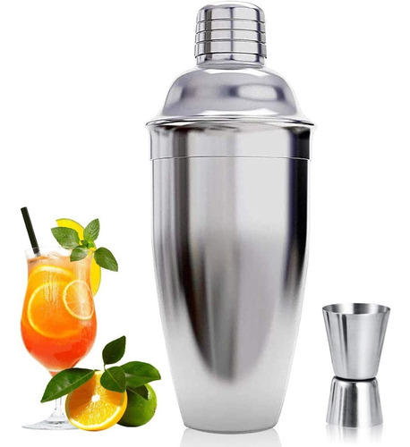 Coctelera Cobbler Acero Inoxidable Con Filtro / Colador