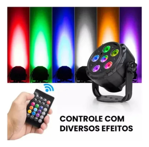 Canhão De Luz Led Jogo De Luzes Som Bluetooth Com Controle