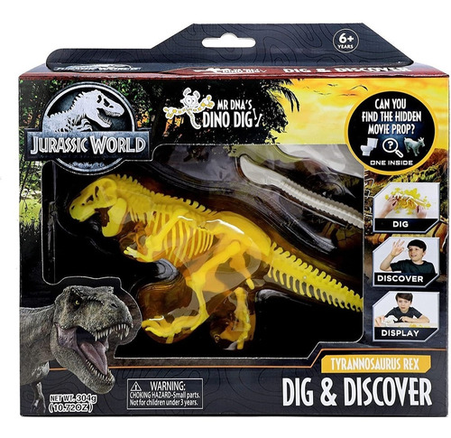 Set Jurassic World Figura Juego Excavación Gel Adn Dino Dig