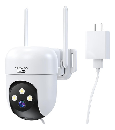 Cámara De Seguridad Mubview, Cámara Exterior Con Cable De 2k