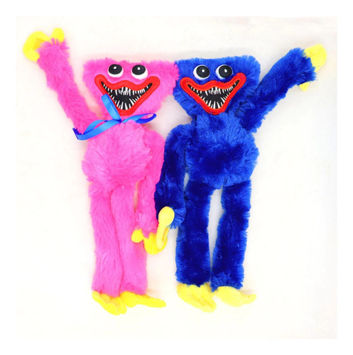 Poppy Playtime Huggy Wuggy + Kissy Missy Felpa Suave 40cm