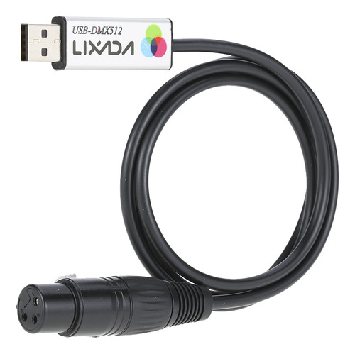 L Interface Usb De Iluminação De Cabo Lixada Dmx Controller