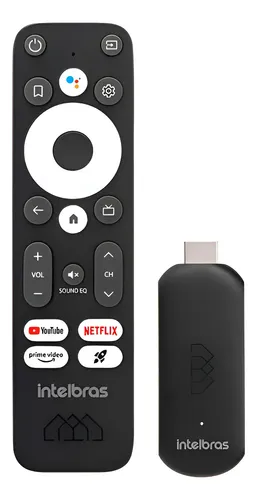 Stick para TV com Android TV ou Google TV compatível com apps Android