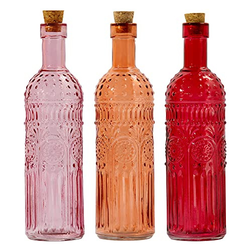 Jarrón Vintage De Vidrio Decorativo, Botellas De Vidri...