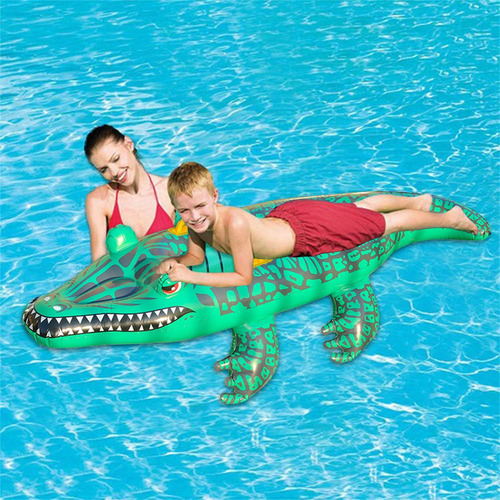 Cocodrilo Inflable Flotador De Piscina De Cocodrilo Flotador