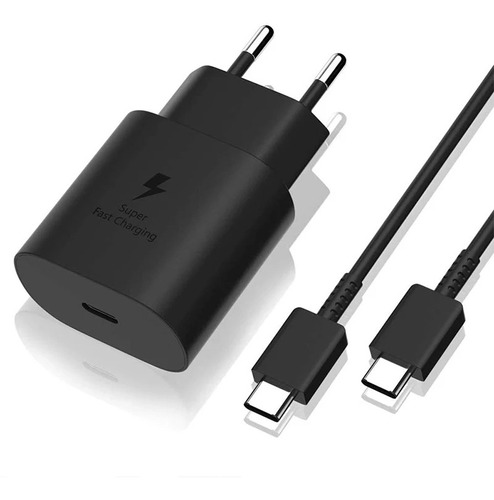 Cargador Samsung 25w Carga Súper Rápida S21 Mas Cable Usb-c