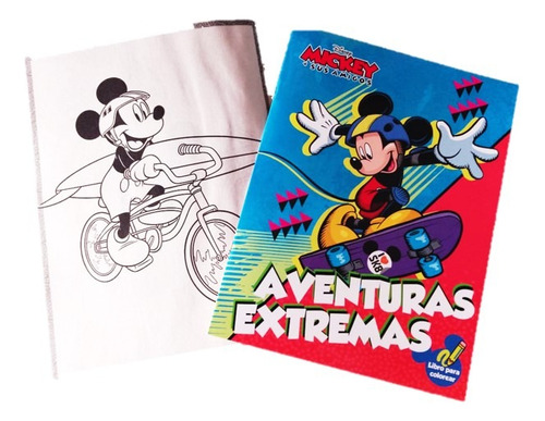 24 Libros De Colorear Mickey Mouse Disney Cumple Fiesta Bolo