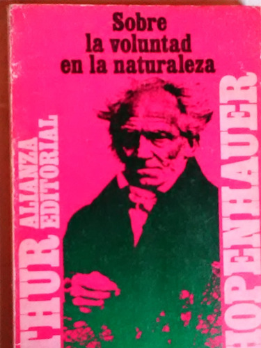 Sobre La Voluntad En La Naturaleza Arthur Schopenhauer