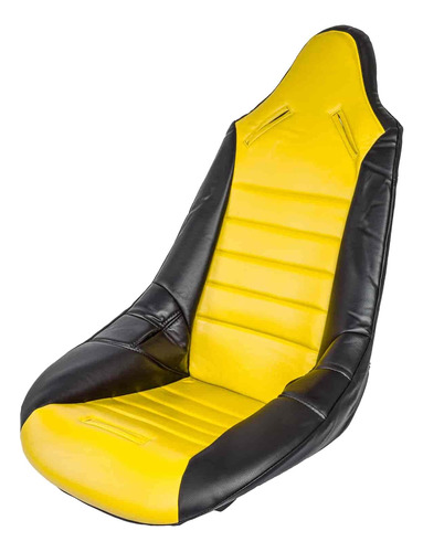 Pro Funda Asiento Vinilo Respaldo Alto Color Amarillo