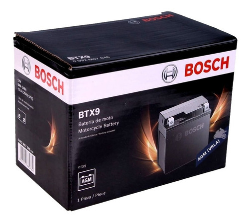 Bateria Bosch Btx9 Gel Benelli Tnt 302 600 Trk 502 Crb 600