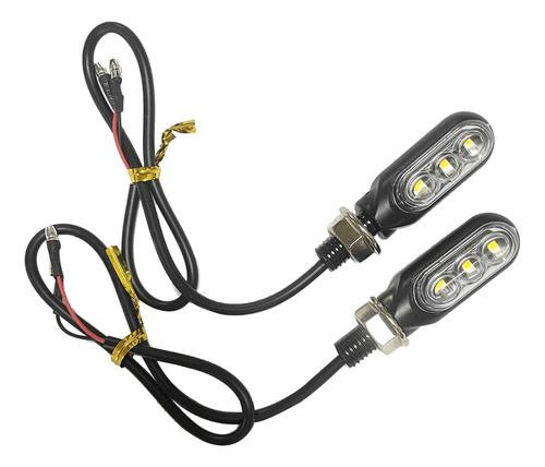 Indicadores De Giro, 3 Led, Luces Intermitentes, Color Ámbar