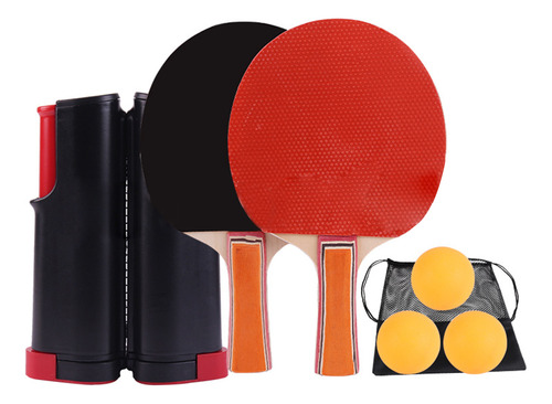 Juego De Palas De Tenis De Mesa, Palas, Red, Kit Portátil