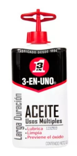 Aceite Multiusos 3 En 1 / 3 En Uno Presentación Gotero 90 Ml