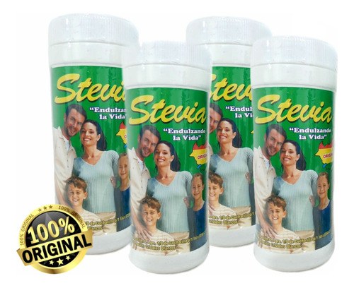 Stevia Cristalizada Original ( Pack 4 Unidades ) 160 Gr