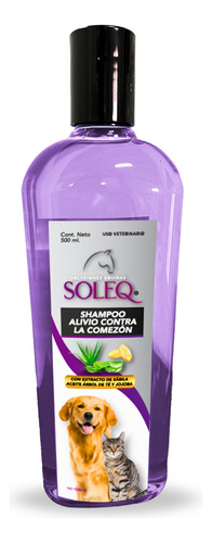 Shampoo Soleq Alivio Comezón Para Mascotas - Perros Y Gatos