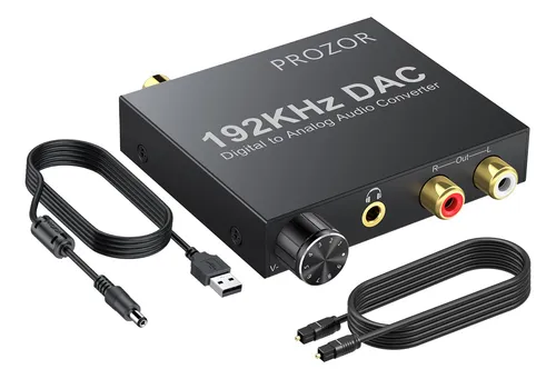 Convertidor De Audio Digital A Analógico Prozor 192 Khz Con