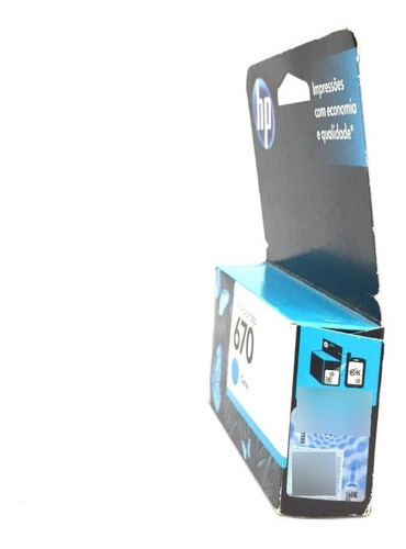 Imagem 4 de 4 de Cartucho De Tinta Hp 670 Ciano Vencido