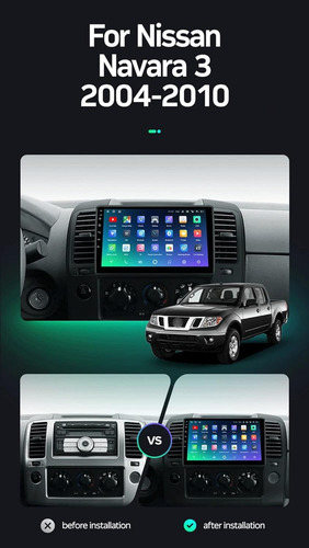 Radio Android 4+64gb Nissan Navarra Carplay Oled 4k Dsp 13.1
