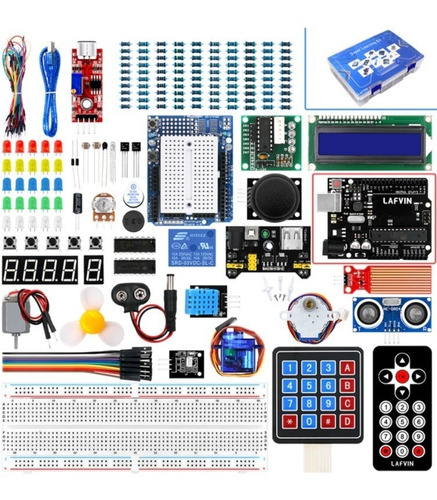 Lafvin Kit De Iniciación Para Arduino Uno, Rfid, Lcd, Motor