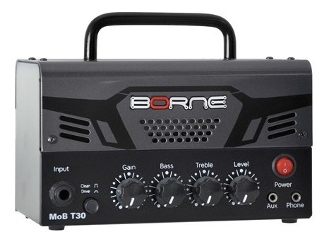 Imagem 3 de 3 de Mini Amplificador Borne Mob T30 + Caixa Mob110 Chumbo