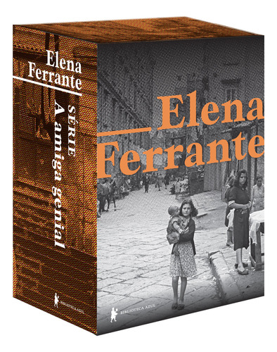 Box Tetralogia Napolitana - Série A amiga genial, de Elena Ferrante. Editora Biblioteca Azul, capa mole, edição 1 em português, 2023