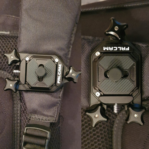 Imagen 5 de 9 de Placa Clamp De Liberación Rápida Para Correa De Mochila